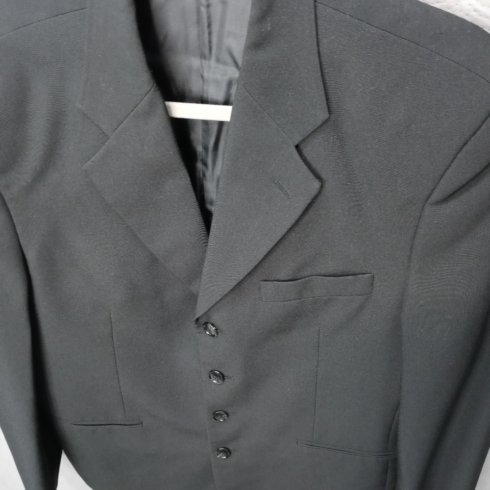 Pacelli Men's Black Polyester 4 Button Jacket. 42r - image 3